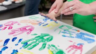 The tiny learners of Pre-Nursery-A joyfully participated in a fun-filled Hand Painting Activity. The educator guided the children on how to give the impression of their palms on a sheet using vibrant colours. The activity created an exciting and sensory-rich learning experience as children explored colours and patterns through hand printing.

The little learners enthusiastically dipped their palms in paint and created beautiful impressions, enjoying every moment of the creative process. The activity helped in developing fine motor skills, strengthening hand-eye coordination, enhancing colour recognition, and encouraging imaginative self-expression. It also promoted confidence, participation, and teamwork among the children while making learning enjoyable and interactive.

#HandPaintingActivity #PreNurseryFun #CreativeLearners #LearningThroughPlay #TinyHandsBigCreativity #ColourfulLearning #SensoryActivity #FineMotorSkills #HappyLearning #EarlyYearsEducation