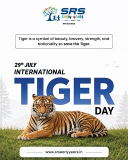 The roar of a tiger is the heartbeat of our forests. 🐯

A world with tigers is a world with thriving forests, rich biodiversity, and a healthier planet. On International Tiger Day, let us pledge to protect these magnificent creatures and preserve their natural habitats. Together, we can ensure that future generations continue to witness the majesty of the tiger in the wild.

#InternationalTigerDay #SaveTheTiger #ProtectOurPlanet #WildlifeConservation #SRSEarlyYears #LearnCareShare #NatureMatters #ConservationStartsWithUs